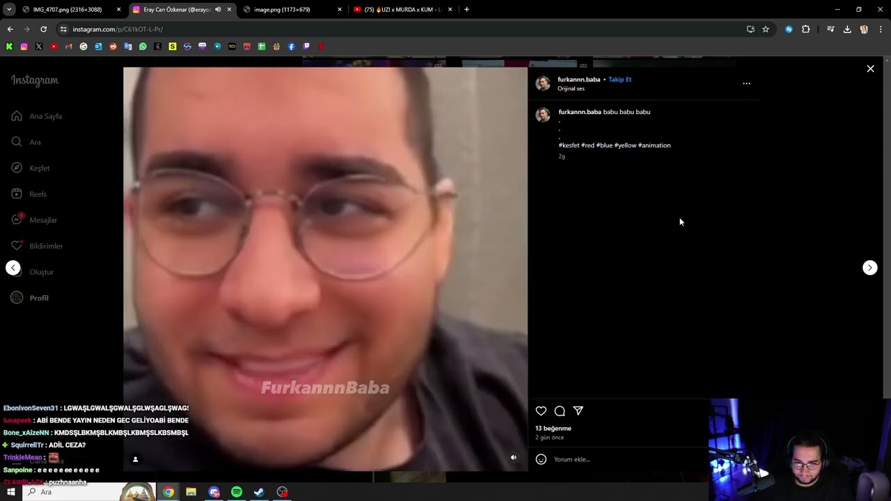Eray - Discord Fotoğraflara ve Instagram Etiketlenenlere Bakıyor (14.05.2024)