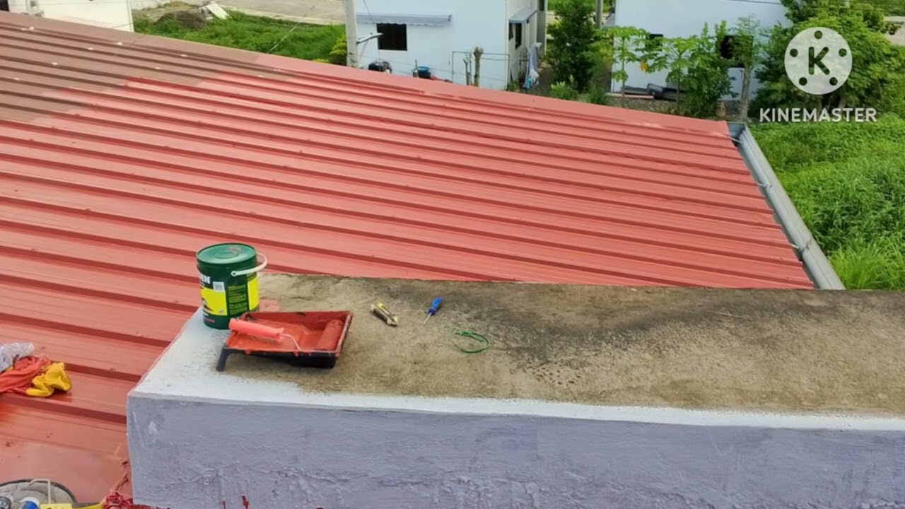 Townhouse Cebu Philippines Roof upgrade repainted