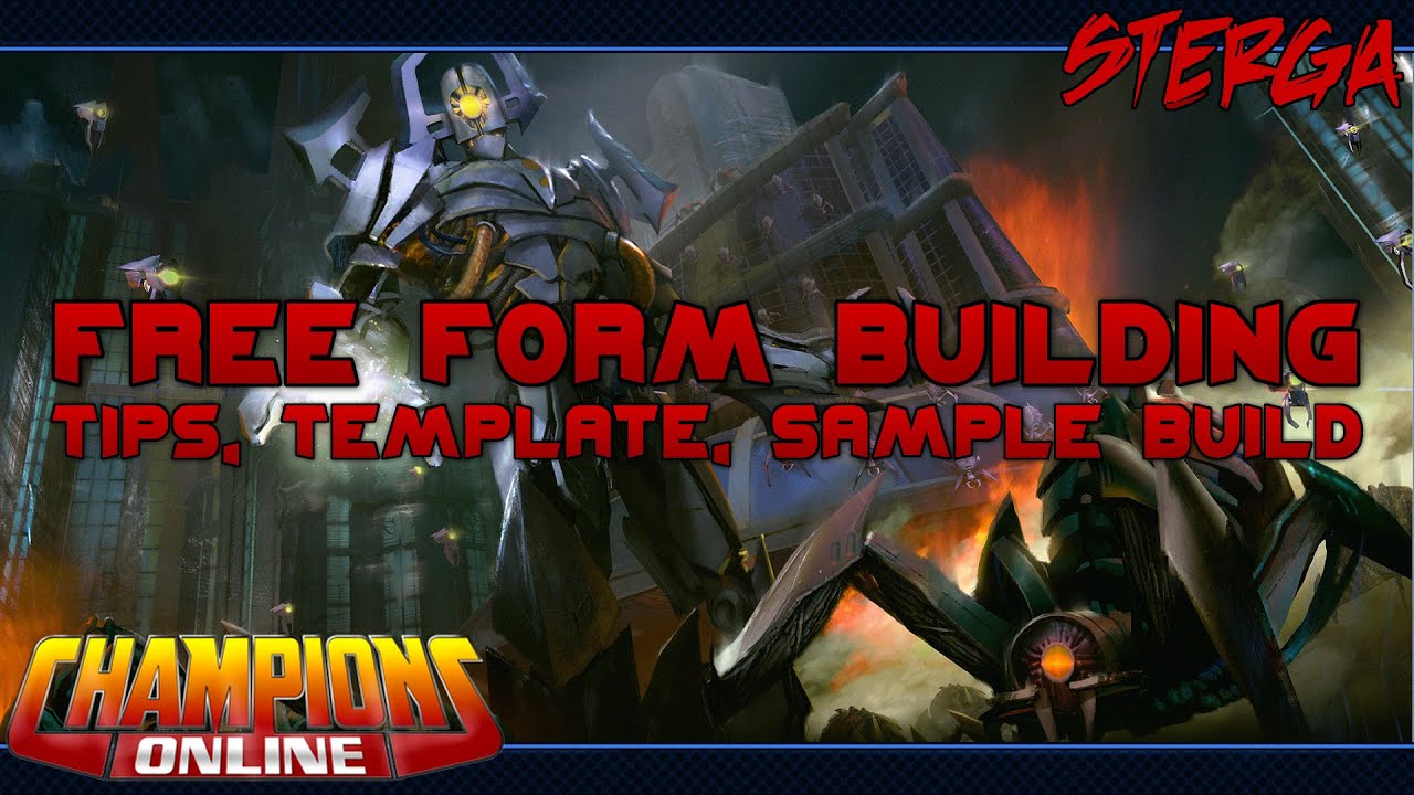 Free Form Building ep1: Template, Sample Building - Champions Online