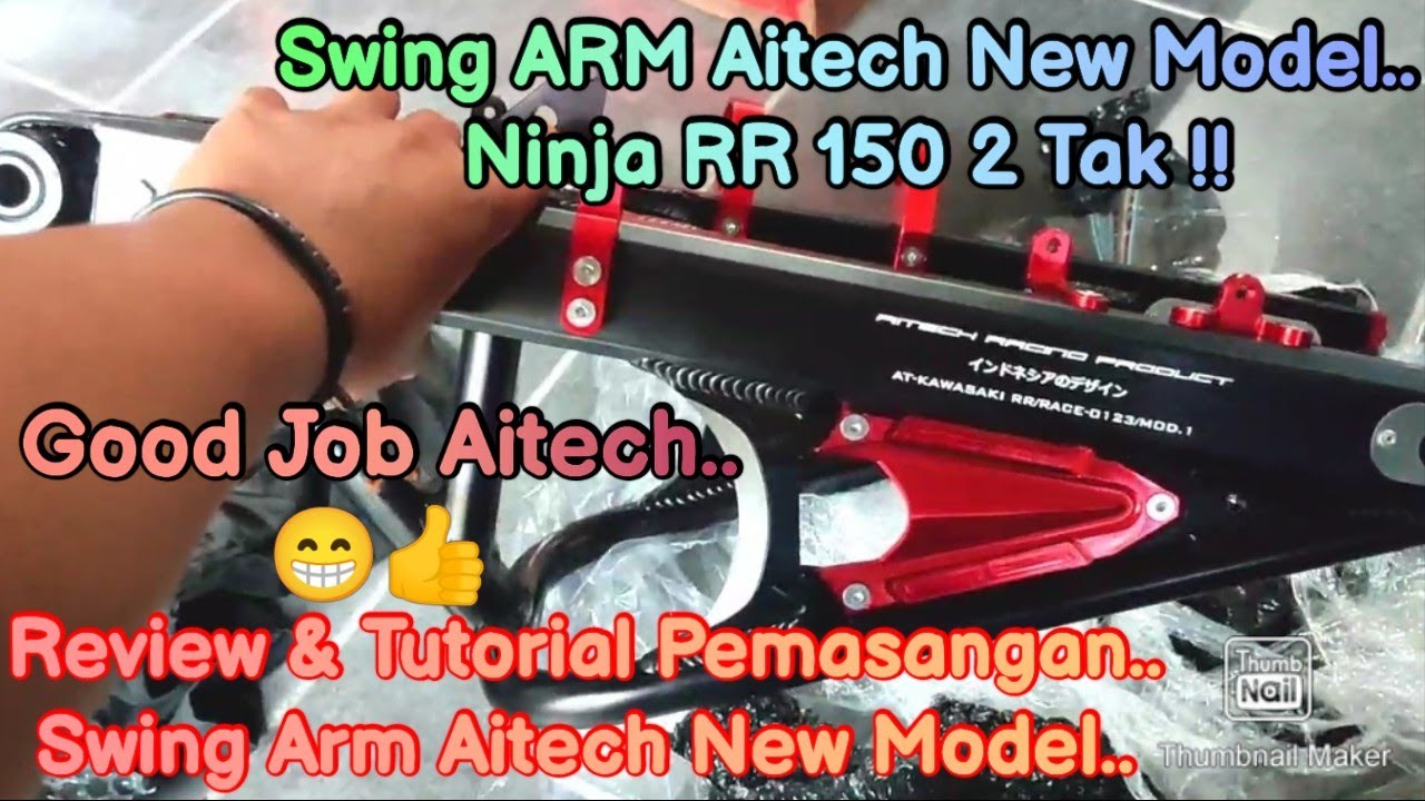 SWING ARM ALUMUNIUM AITECH NEW MODEL | NINJA R & RR 2 TAK | AUTO HEDON !!