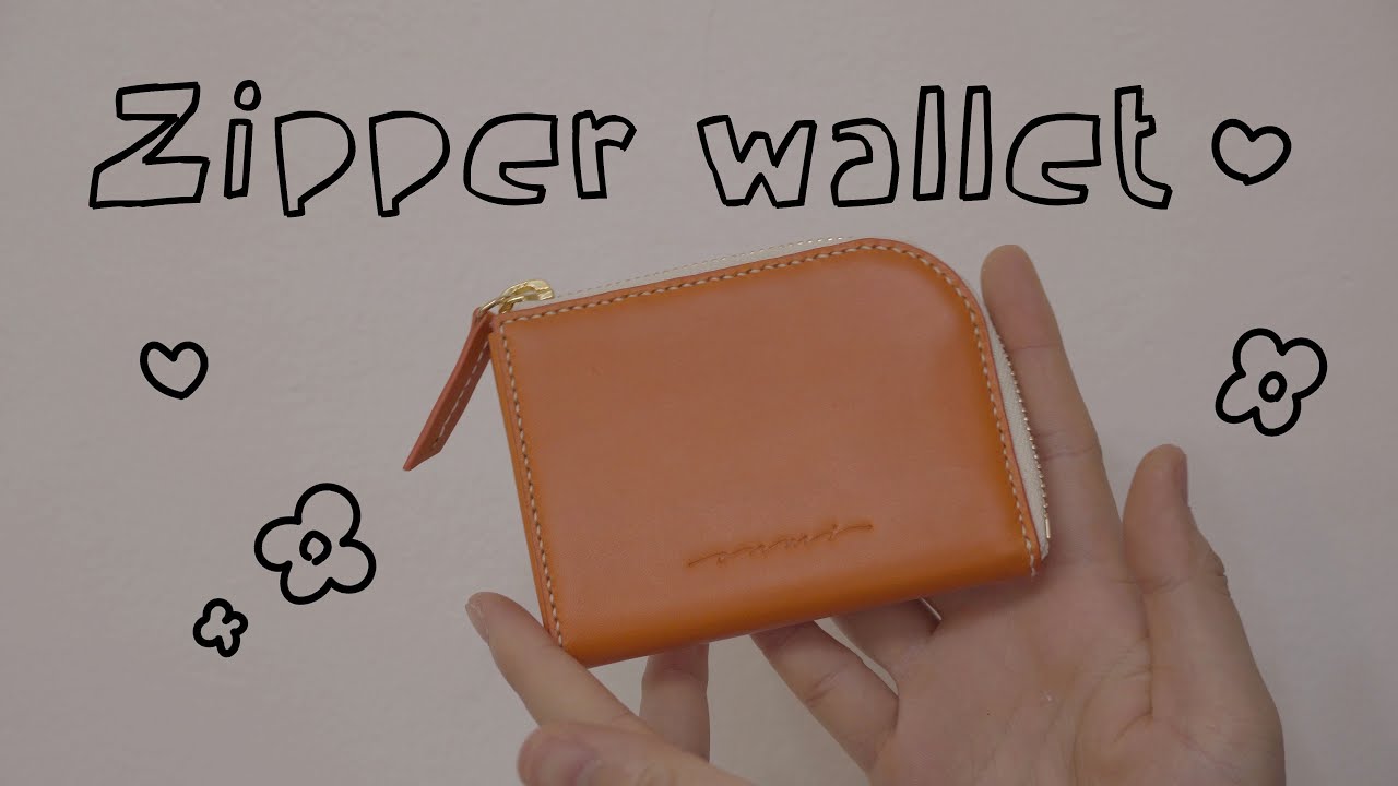 [ONMI LEATHER] Zipper wallet, 지퍼 반지갑 만들기