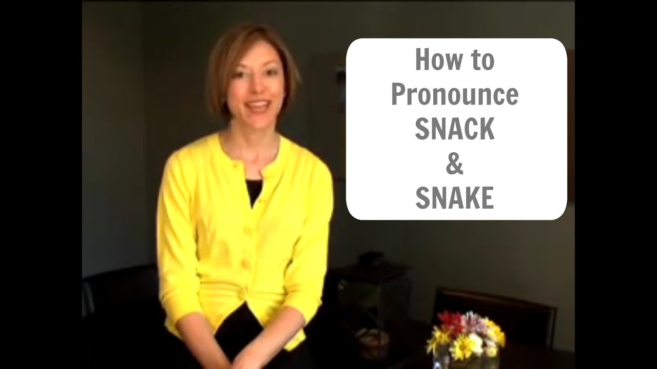 Learn to pronounce SNACK 🍿 & SNAKE 🐍 - American English Pronunciation Lesson #learnenglish