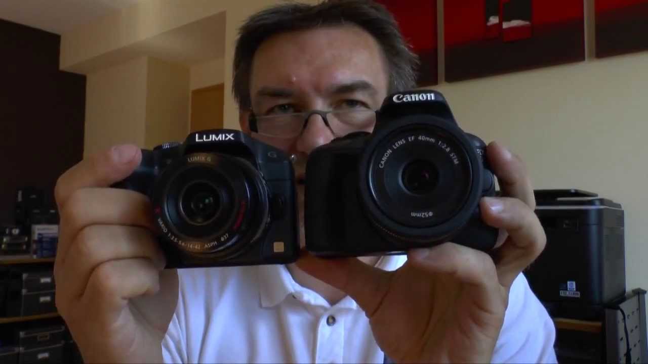 Canon EOS 100D/Rebel SL1 vs. Panasonic Lumix DMC-G6 - DSLR vs. DSLM (English Version)