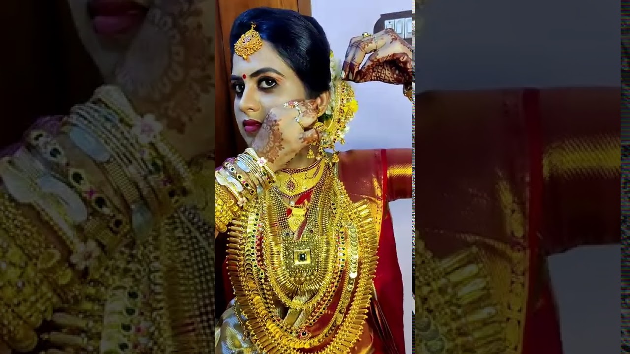 Kerala jewellery/Antique jewellery/tissue saree/indian brides /south Indian bride