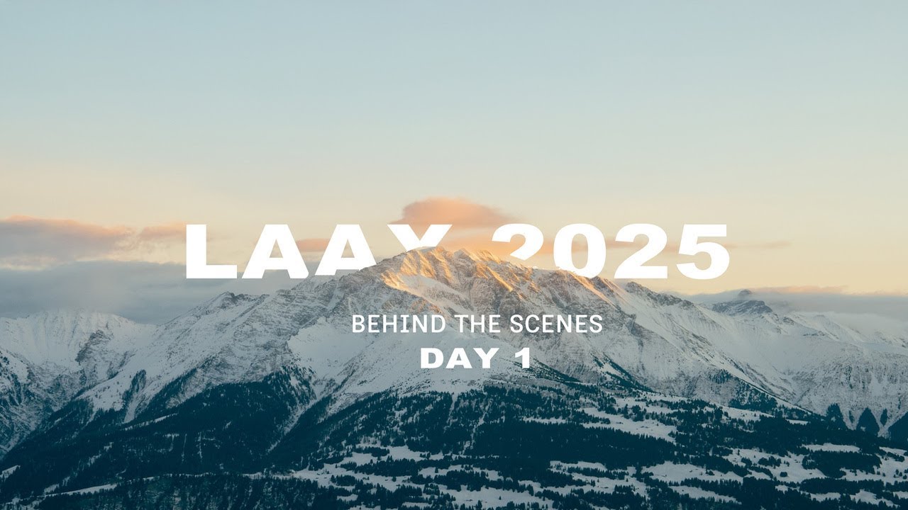 Tag 1 Aufbau der Laax Open 2025 – Snowboard & Freeski Weltcup