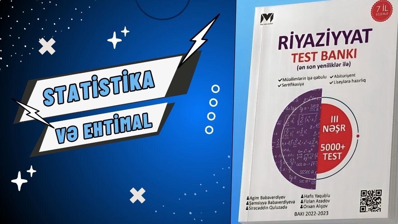 MHM. Statistika və Ehtimal. Test 4 ✅ #mhm  #sertifikasiya #fəza #riyaziyyat