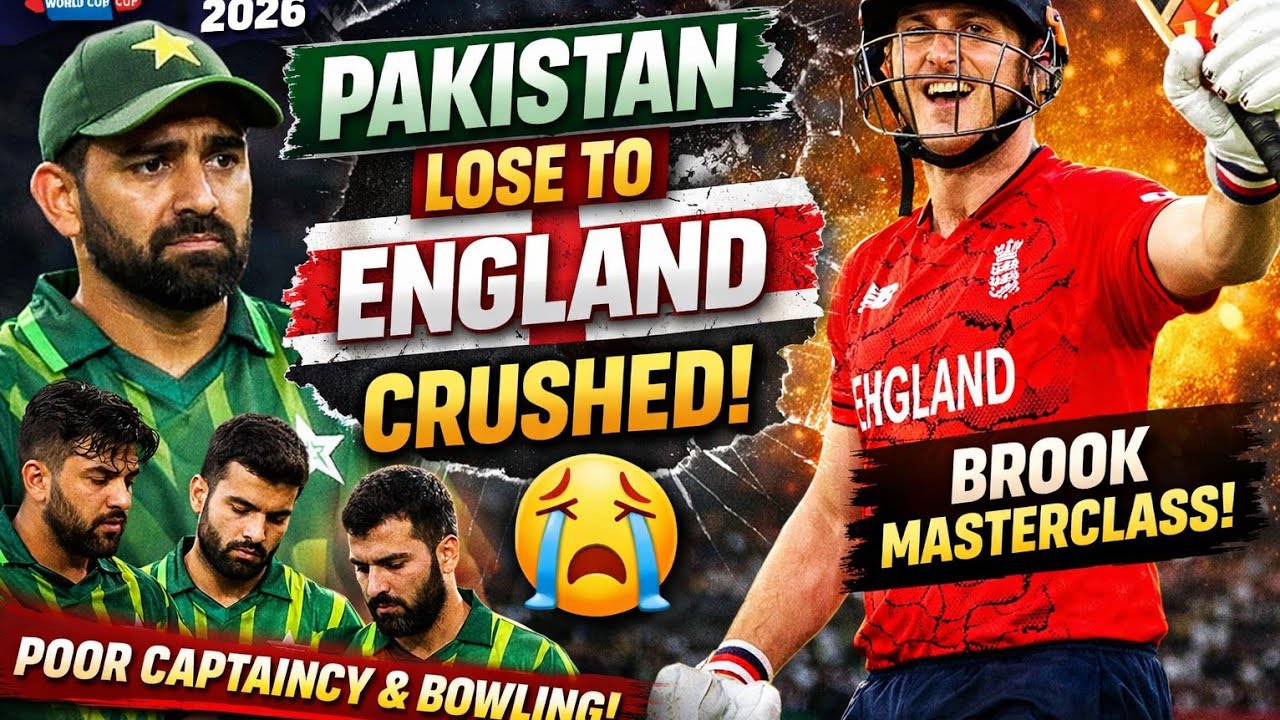 Pakistan Lose to England |Harry Brook Captain Knock | Poor Captaincy & Bowling Analysis | T20 WC2026
