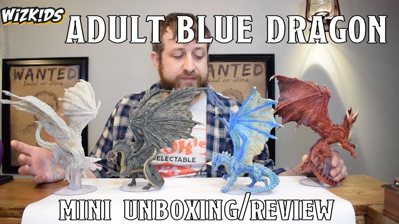 Adult Blue Dragon Mini Unboxing/Review (WizKids Icons of the Realms) | Nerd Immersion