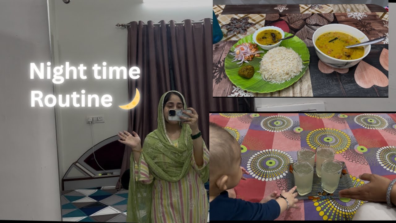 “My REAL Night Routine as a New Mom 🌙 | Baby Care + Dinner + Me Time”