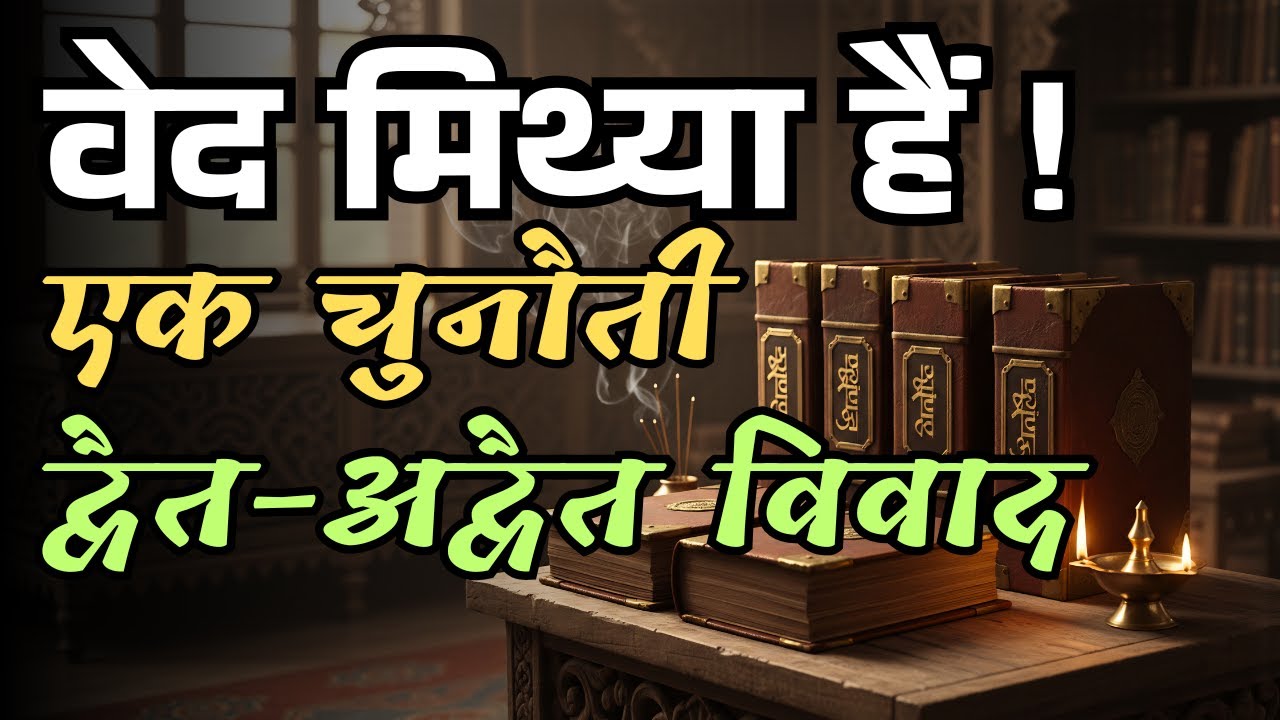 वेद मिथ्या हैं ! एक चुनौती,  द्वैत-अद्वैत विवाद