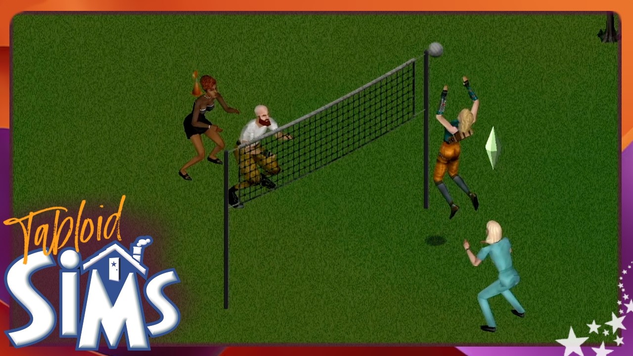 Volleyball anyone?? ⭐️ Sims 1 Superstar 🦩 Roomies Family 3