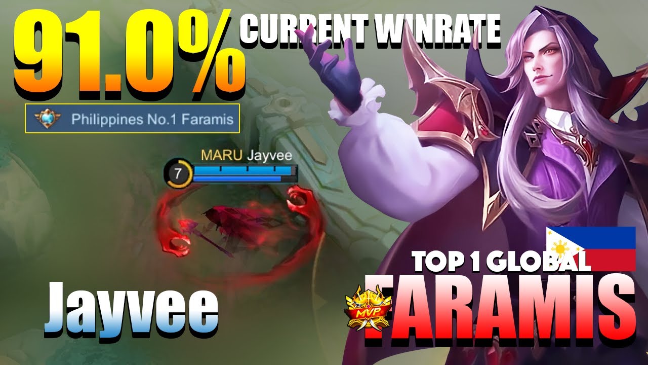 Faramis Perfect Gameplay with 91.0% Current WinRate | Top 1 Global Faramis Gameplay By Jayvee | MLBB