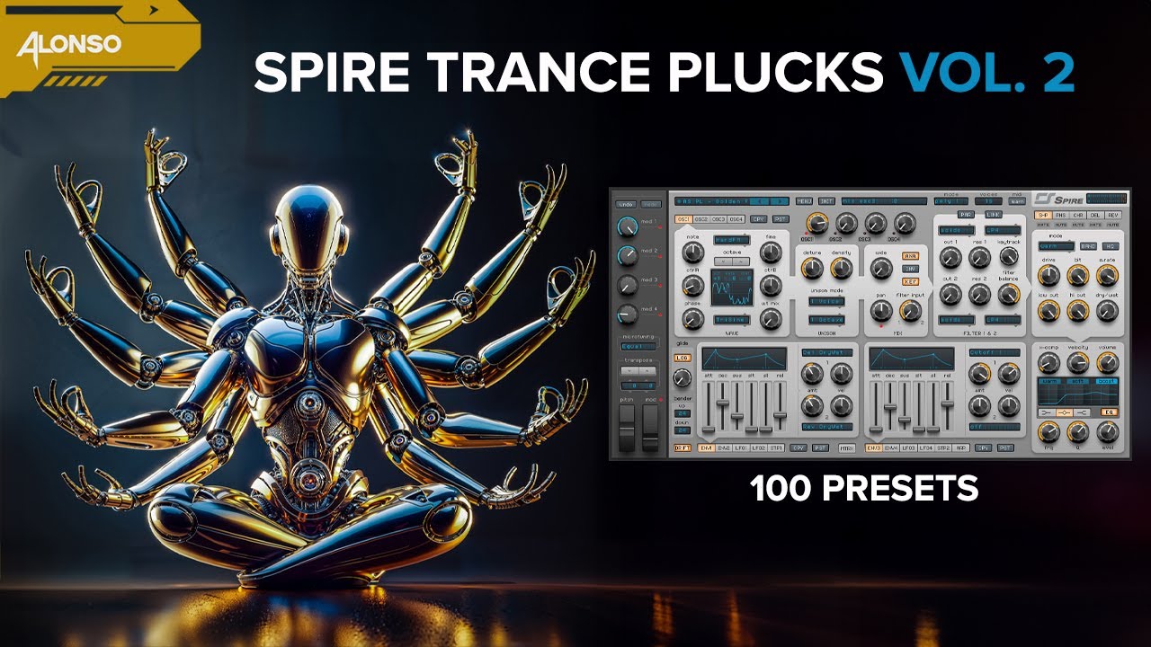 Spire Trance Plucks Vol. 2 (100 Presets) Classic, Uplifting, Progressive | Alonso