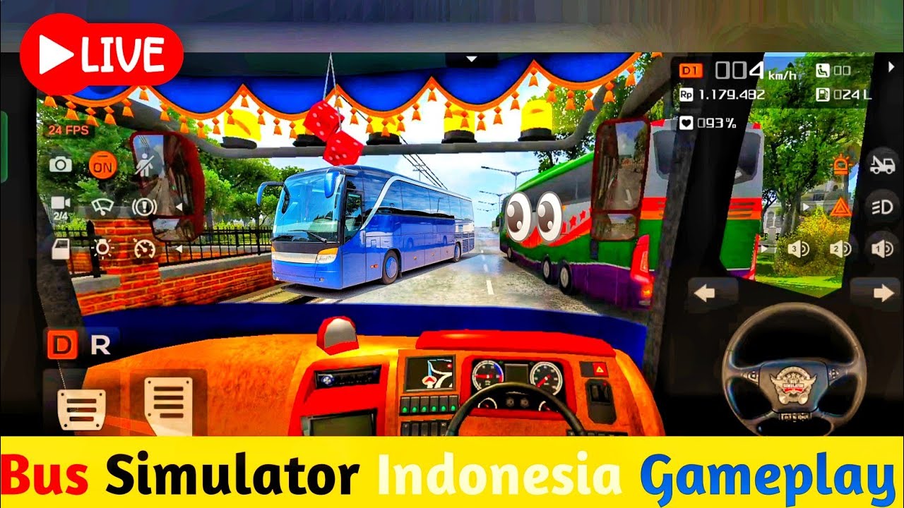 Live -Bus Simulator Indonesia : 👍 Good stream | Playing Solo | Streaming with Turnip