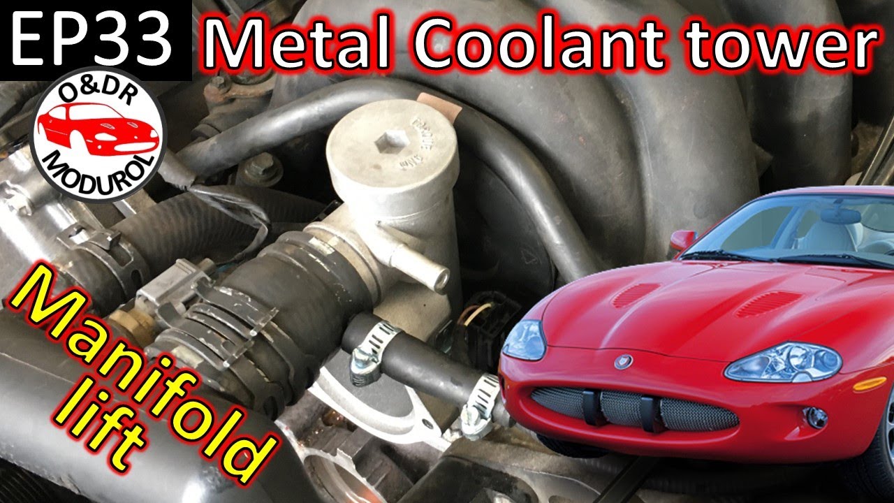 Jaguar XK8 How to upgrade to a Metal Coolant tower EP33  (X100)