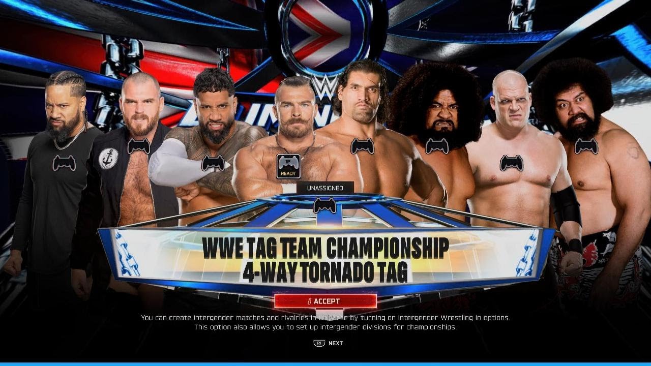4-Way Tornado Tag Match Elimination Chamber (WWE2K25 Week Thirty Nine Of Universe Mode)