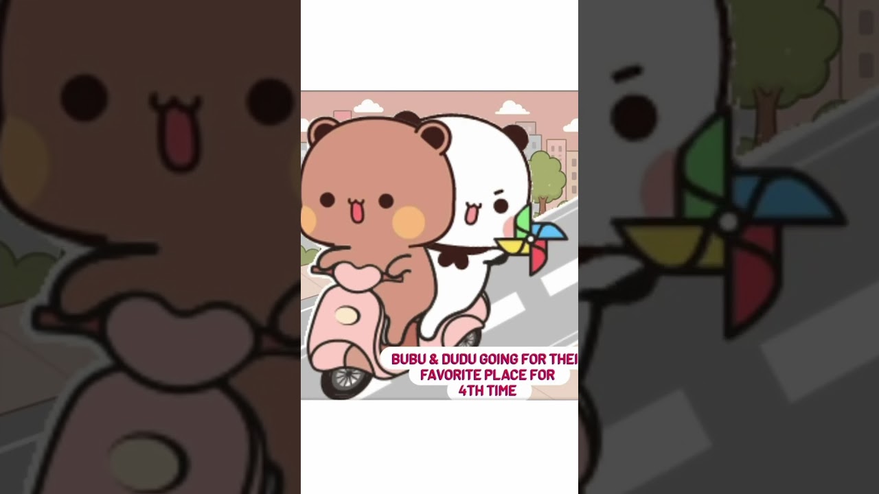 Bubu & Dudu touring 🏍️. 🐼❤️🐼 #bubu #dudu #cute #couple #love #animation