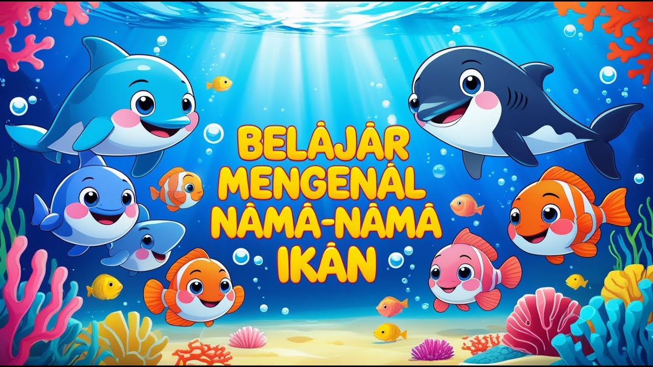Belajar Nama Ikan – Bahasa Indonesia & Inggris | Anak 3–6 Tahun