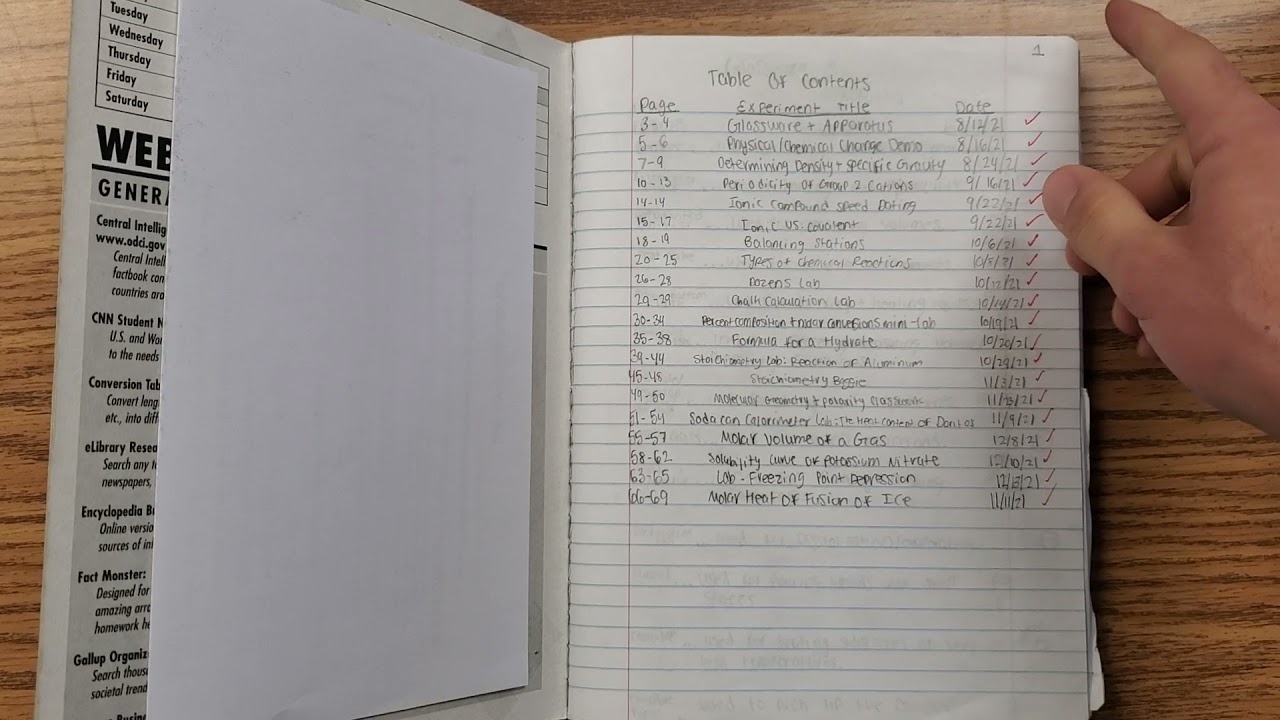Lab Notebook setup