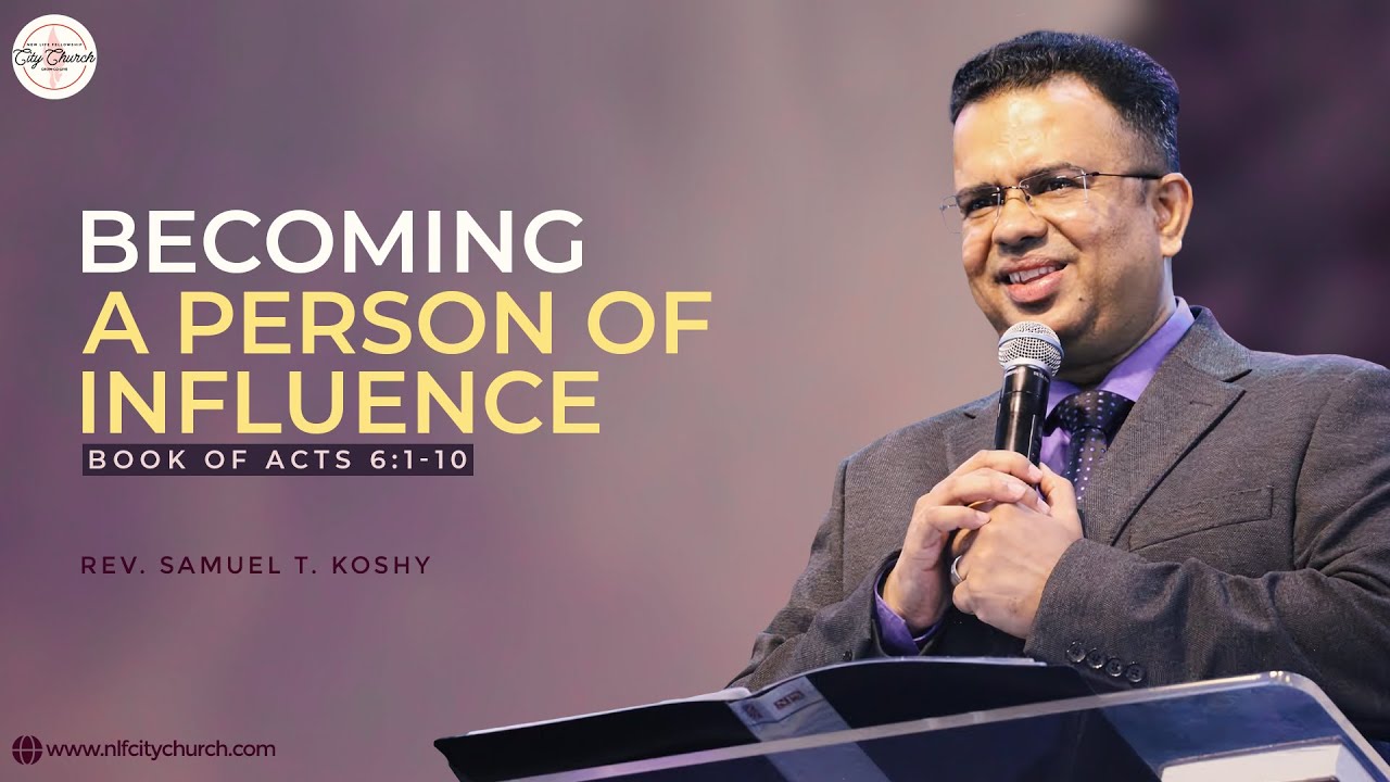 Sunday Service | Becoming A Person Of Influence | Rev. Samuel T. Koshy | 26th Jan 2025 | 9 AM | Live