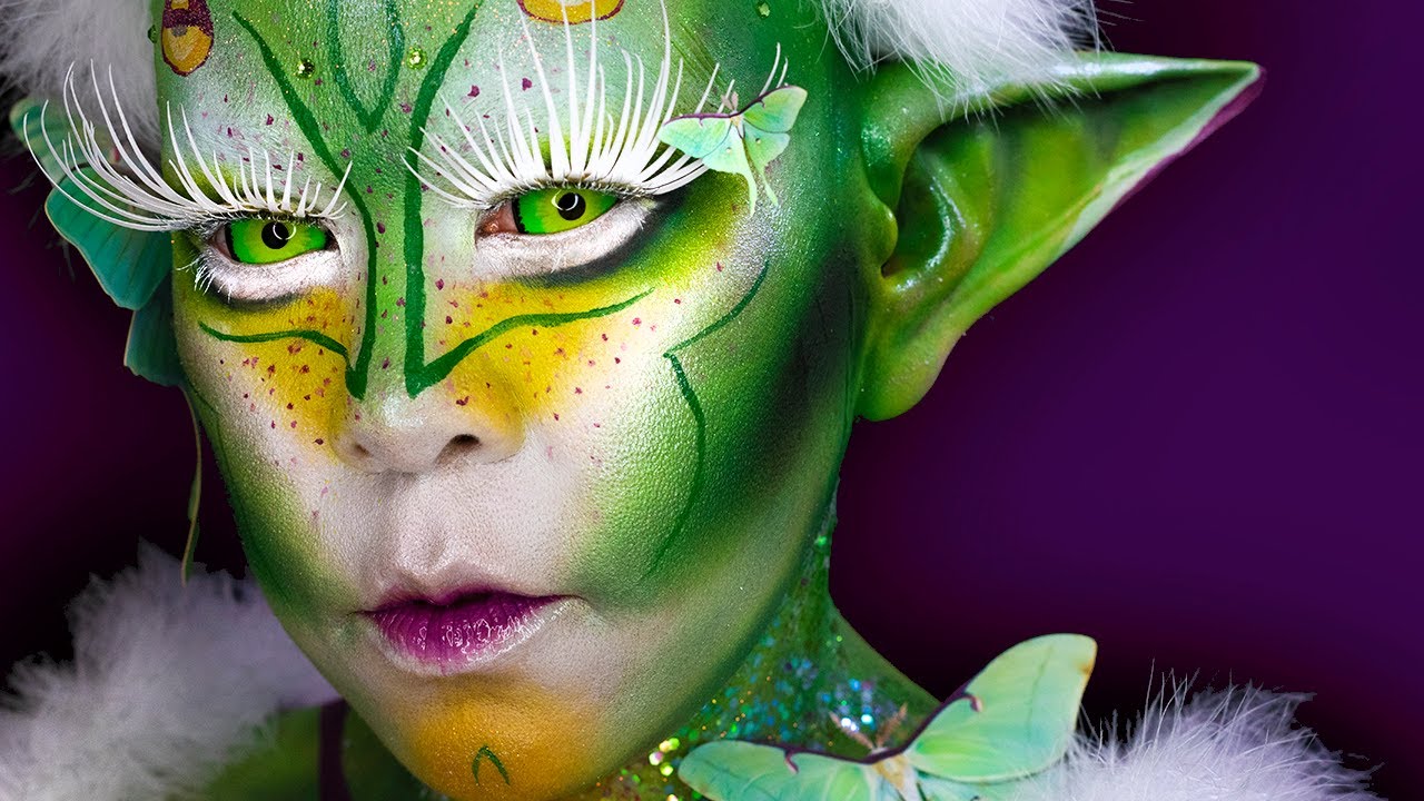 Luna Moth Fairy Fantasy Creature | FX Body Paint Makeup Tutorial | RBFX Prosthetics