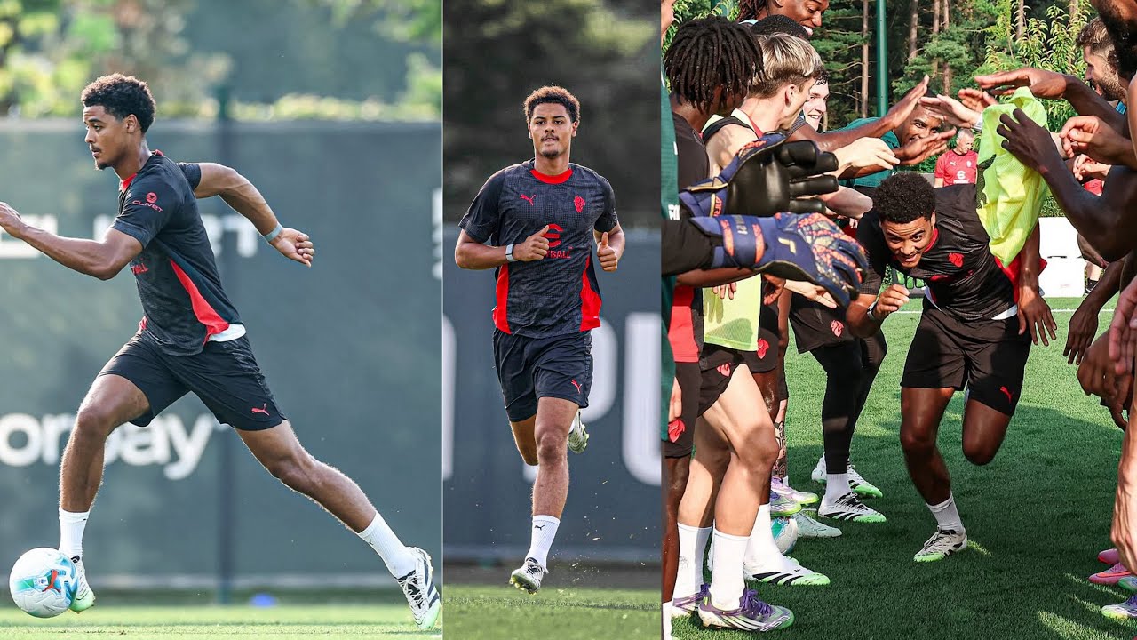 Koni De Winter First AC Milan Training; Warm Reception From The First Team😳