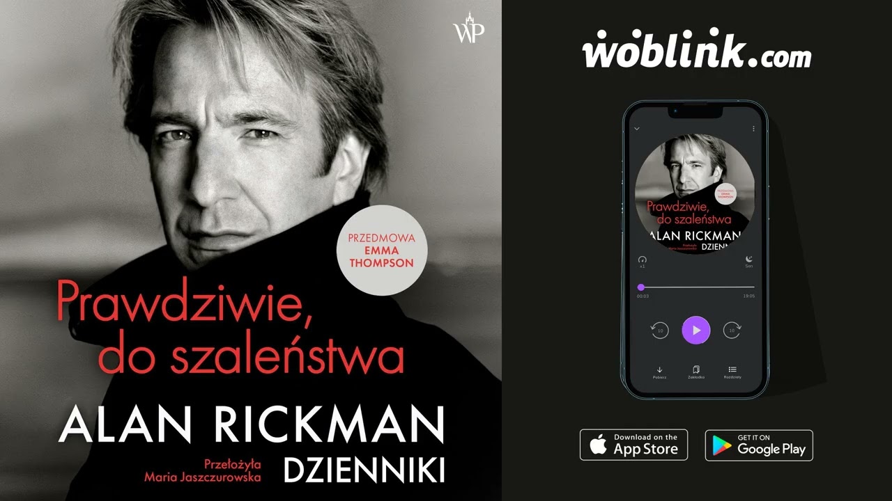 PRAWDZIWIE DO SZALEŃSTWA. DZIENNIKI | ALAN RICKMAN | AUDIOBOOK PL