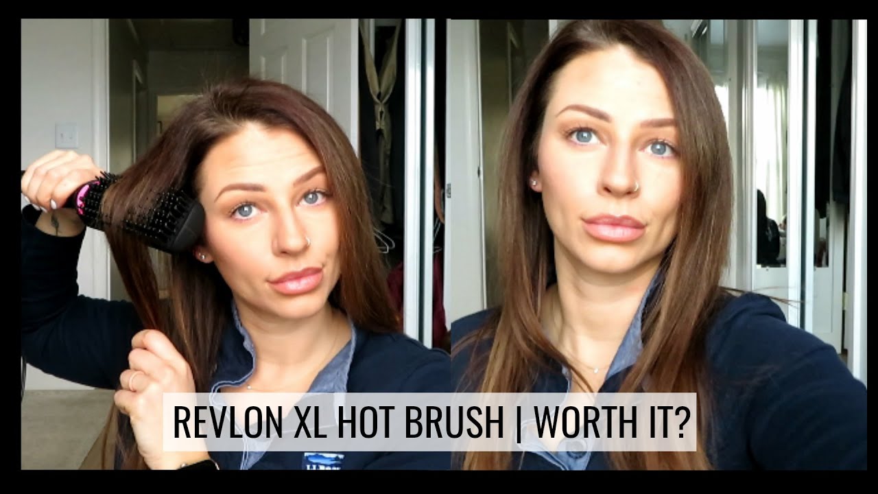 REVLON XL STRAIGHTENING BRUSH | REVIEW | HOW TO | AMAZON BUYS | HOT BRUSH