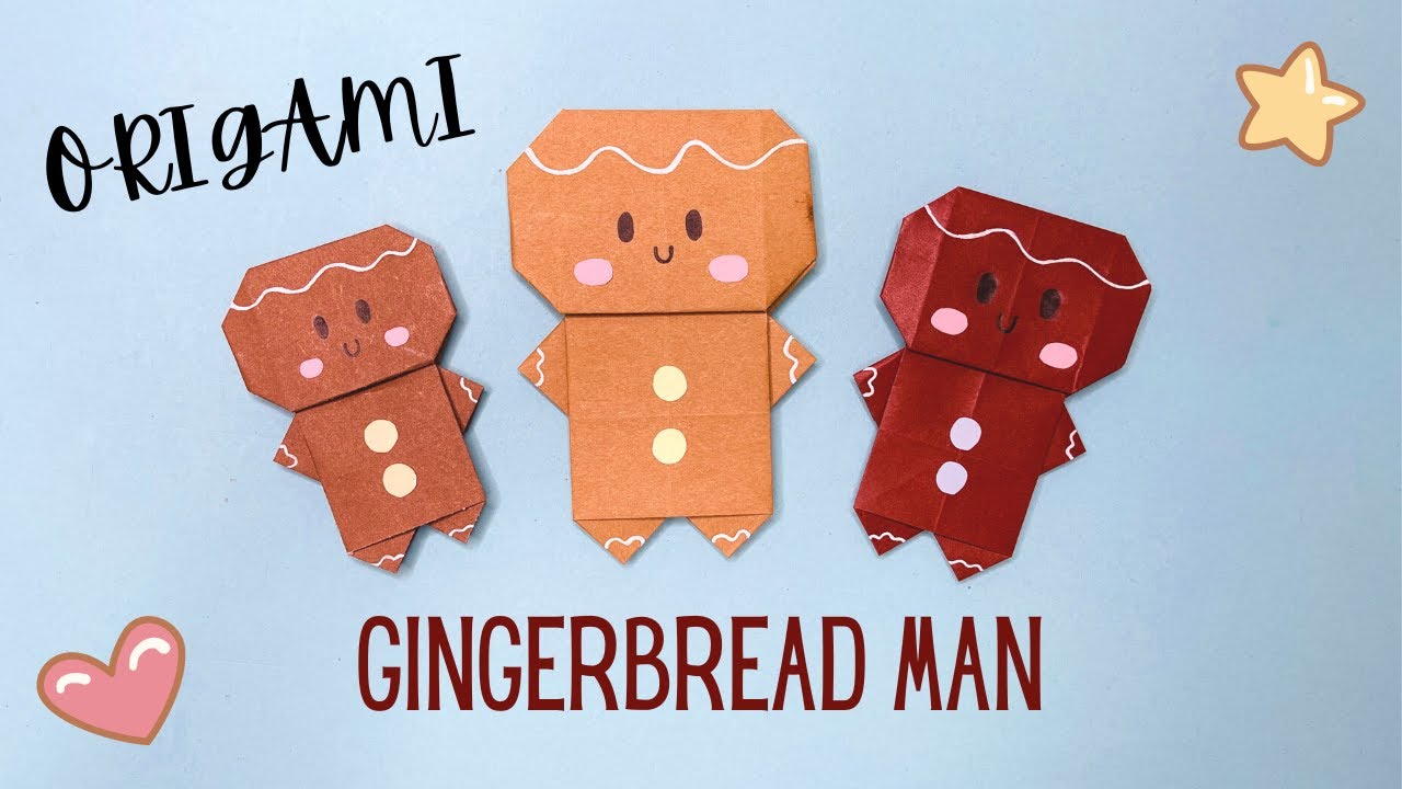 Origami Gingerbread Man | Christmas Crafts
