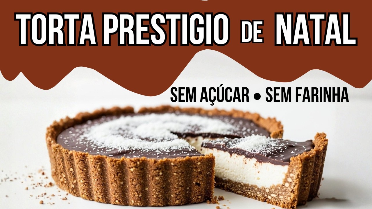 TORTA PRESTÍGIO SAUDÁVEL, SEM GLÚTEN, SEM AÇÚCAR E SEM LEITE! Sobremesa perfeita pro Natal