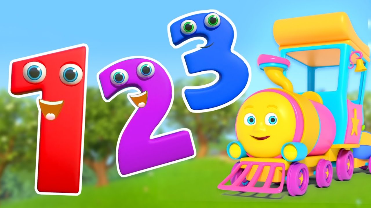 Numbers Song, Learn To Count 1 to 10 with Huffy Puffy Train