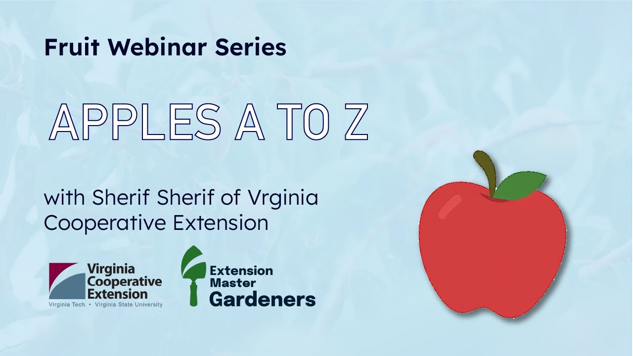 VCE Fruit Webinar: Apples with Dr Sherif