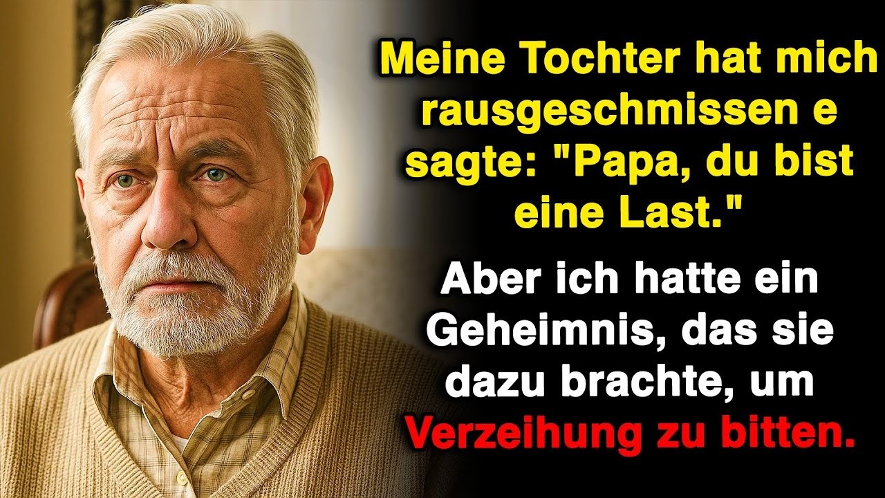 Meine Tochter warf mich hinaus und sagte: „Du bist eine Last!“