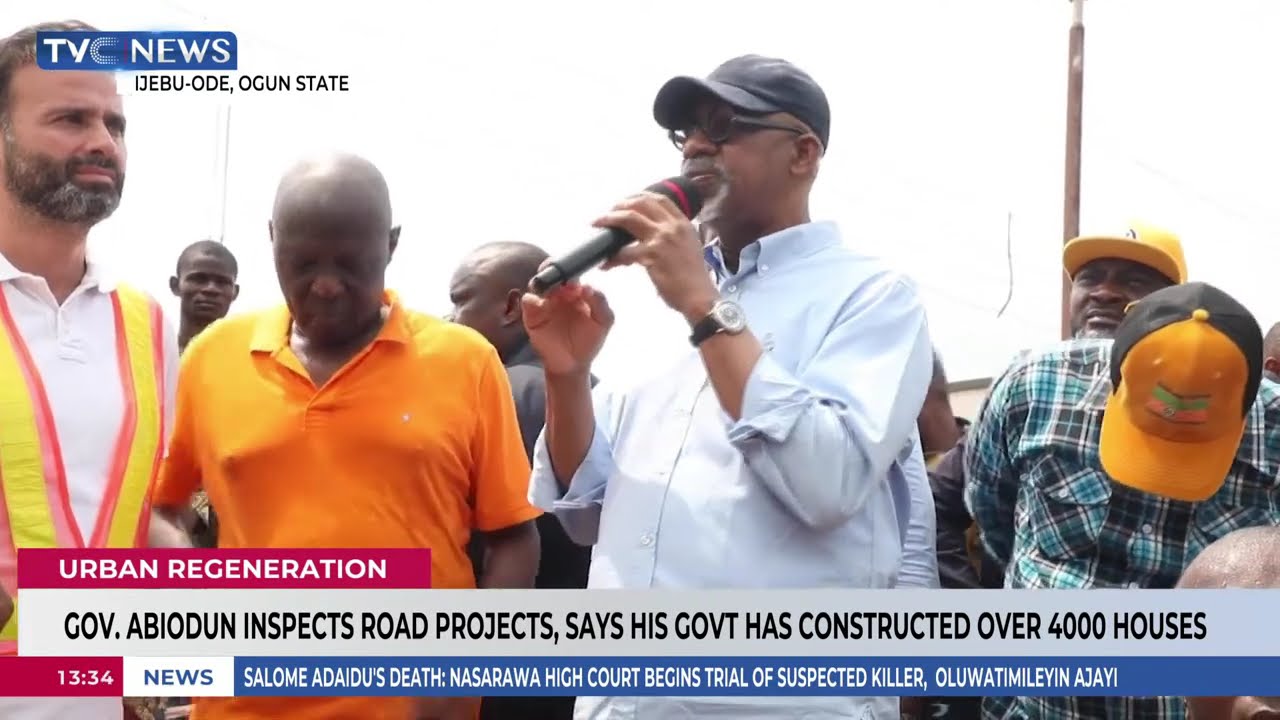 Gov Abiodun Inspects Road Projects, Says His Government Has Constructed Over 4000 Houses