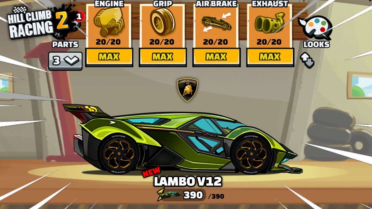 Hill Climb Racing 2 - The LAMBORGHINI V12 Gran Turismo😍(Gameplay)