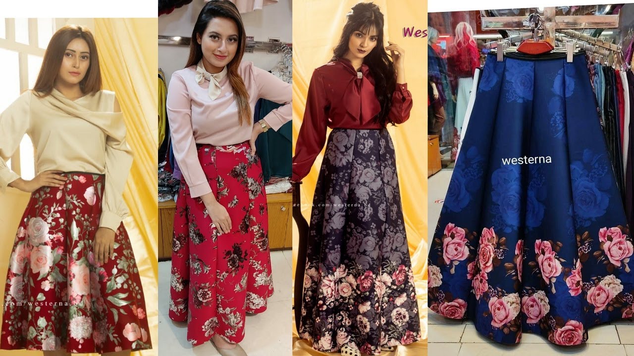 ব্রান্ডের ফোম কটনের ওয়েস্টার্ন বারবি স্কার্ট || Western Barbie Scart Collection || কমদামে স্কার্ট