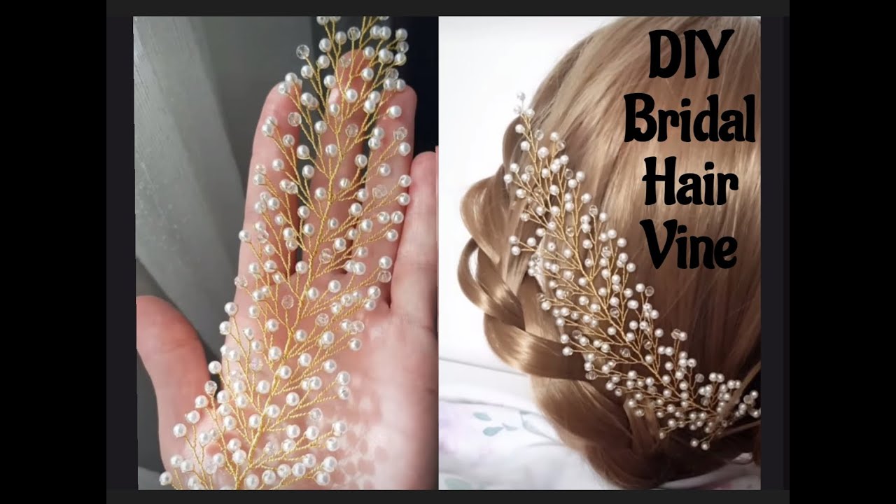 DIY Hair Vine for Hairstyle | TUTORIAL How to make Bridal Hair Vine |Hair Accessories|#diy #tutorial