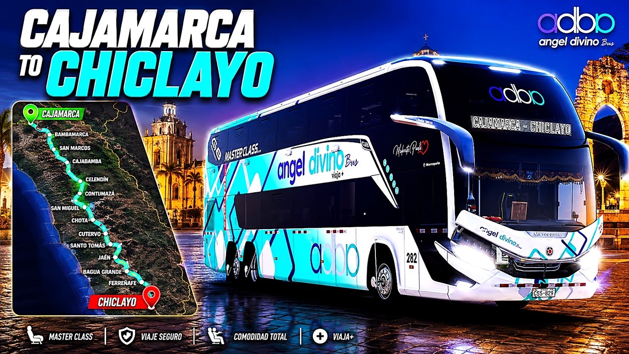Map North Perú V1.5 | CAJAMARCA | MARCOPOLO G8-1800 DD VOLVO | MODSHOP | ANGEL DIVINO #busesdelperu