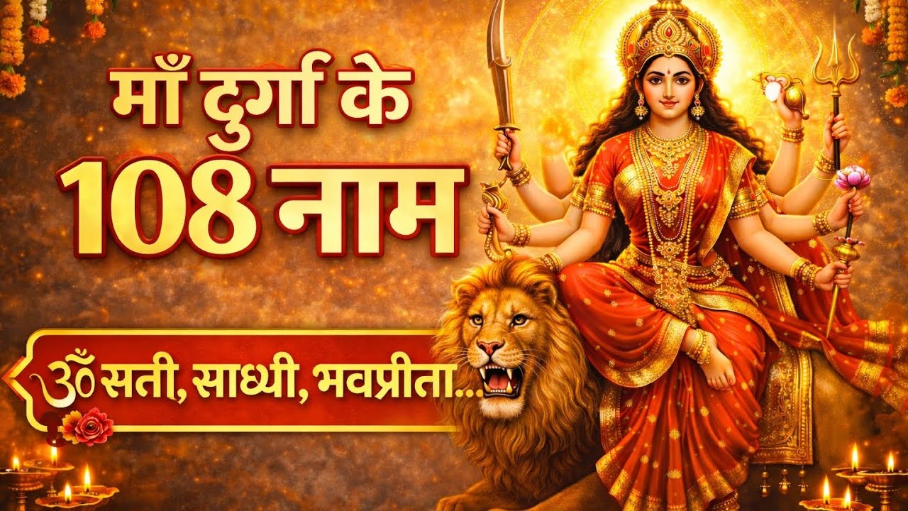 माँ दुर्गा के 108 नाम | Om Sati Sadhvi Bhavpreeta | Durga Ashtottar shatanam Stotra