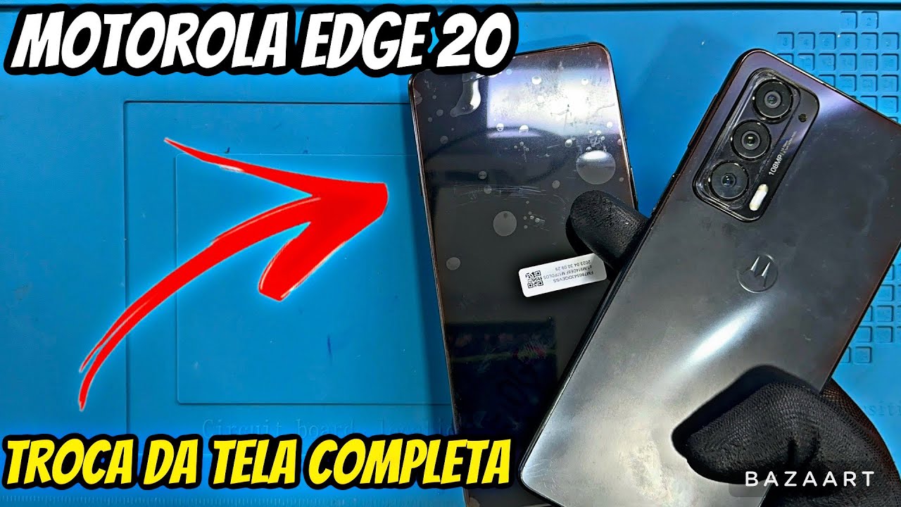 Motorola EDGE 20 Não funciona touch | Como trocar touch completo passo a passo