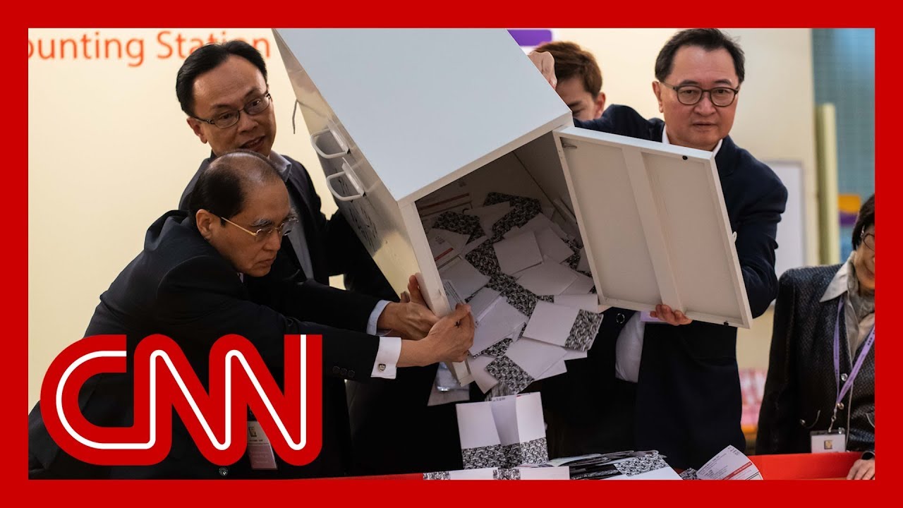 Early Hong Kong election results show pro-government lawmakers losing seats