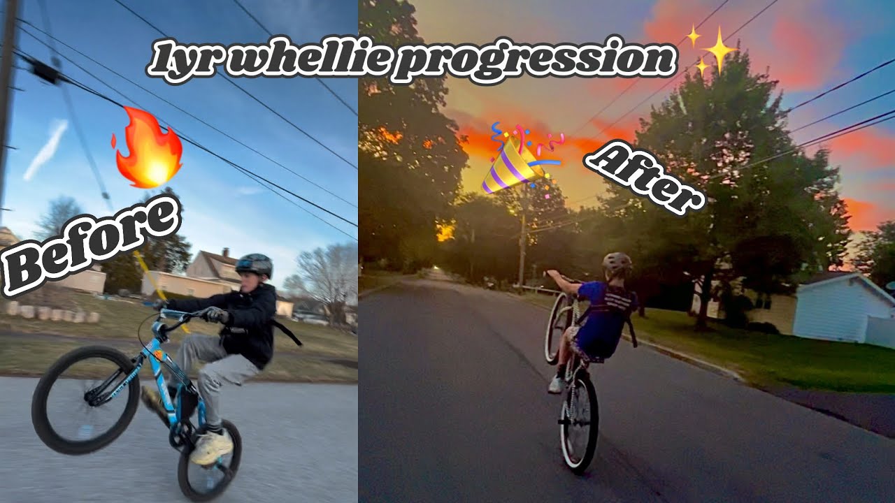 Flint_livin 1yr wheelie progression!!🔥🔥