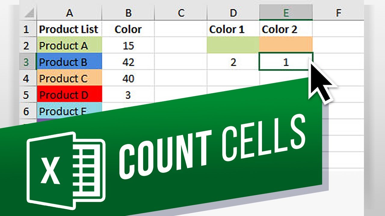 How to Count Colored Cells in Excel Using VBA Code