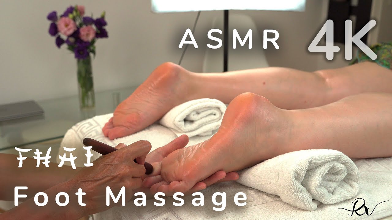 [ASMR] Face-down Reflexology (Thai) *Athena*