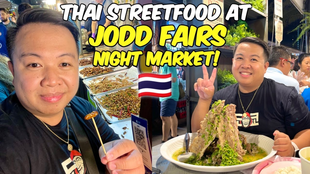 THAI Street Food Tour at JODD Fairs Night Market! 🇹🇭 | Jm Banquicio
