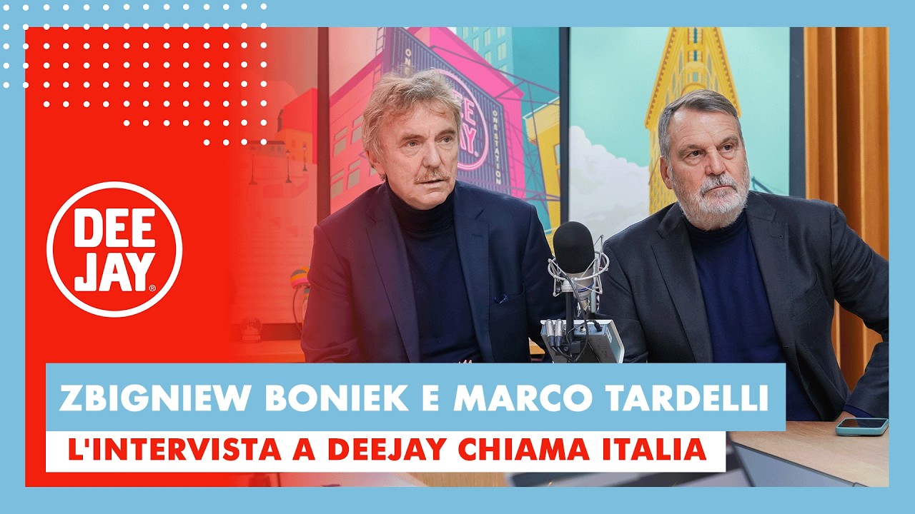 Zbigniew Boniek e Marco Tardelli a Deejay Chiama Italia con 