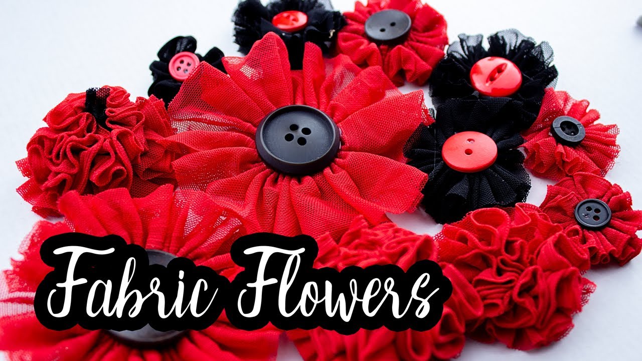 DIY Fabric Flowers | How to Make Simple but Beautiful Fabric Flowers. [Perfect for Hair Clips]