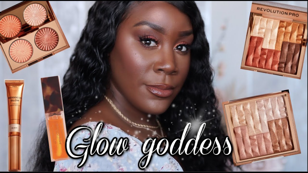 NEW REVOLUTION PRO GODDESS GLOW SET REVIEW ON DARK SKIN