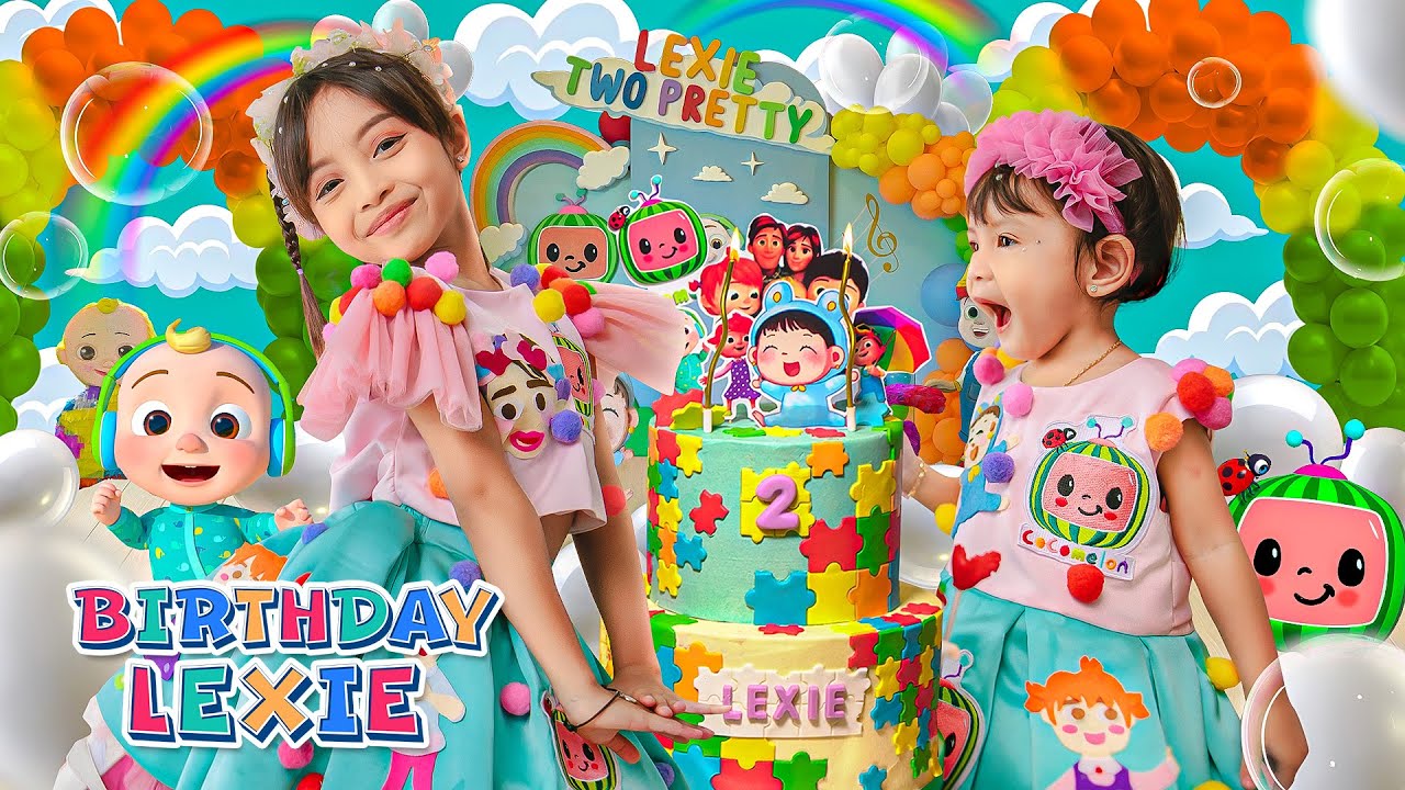 LEIKA KASIH SURPRISE PESTA ULANG TAHUN LEXIE BARENG WARGA DESA 😍 BAWA KADO SPESIAL COCOMELON
