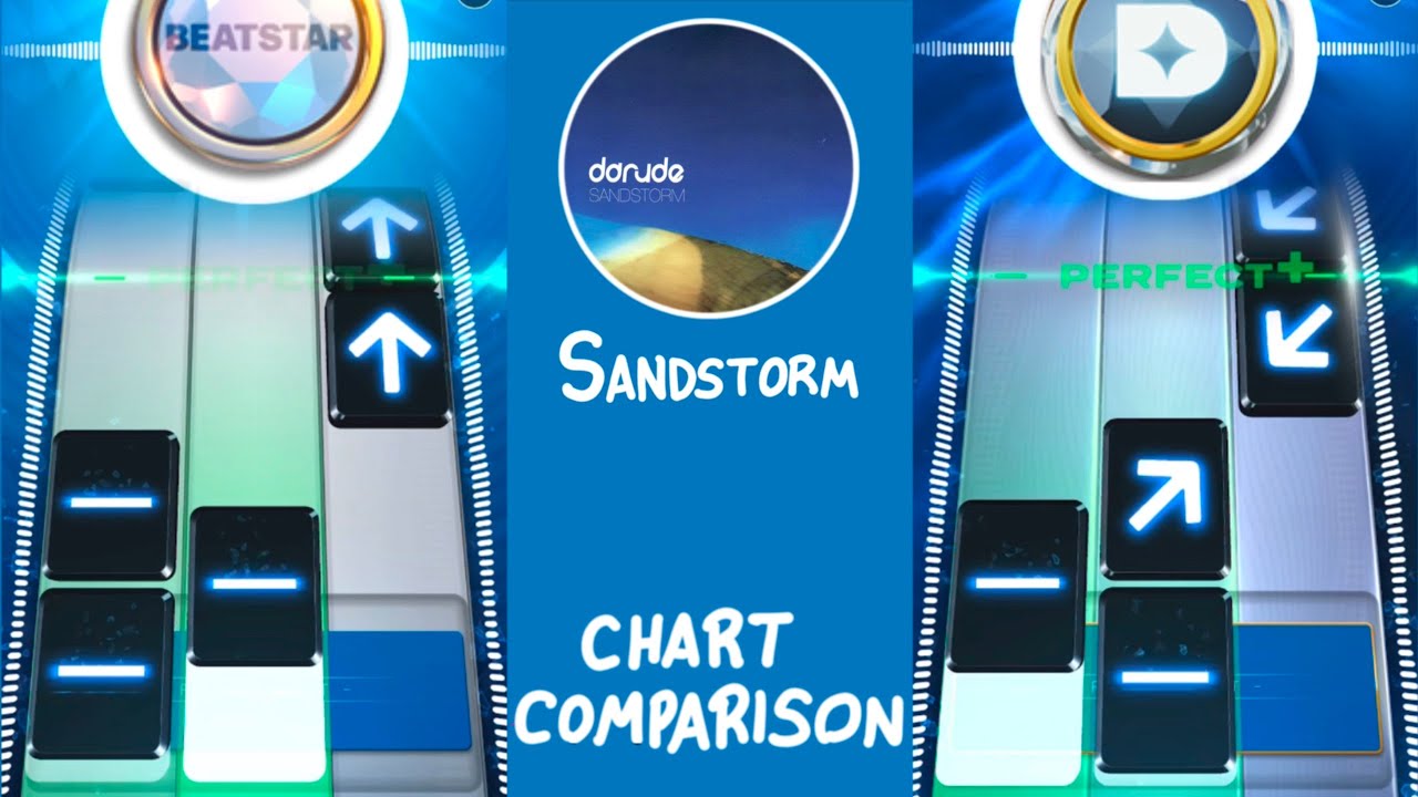 [Beatstar] Sandstorm - Darude // Chart Comparison (Standard and Deluxe)